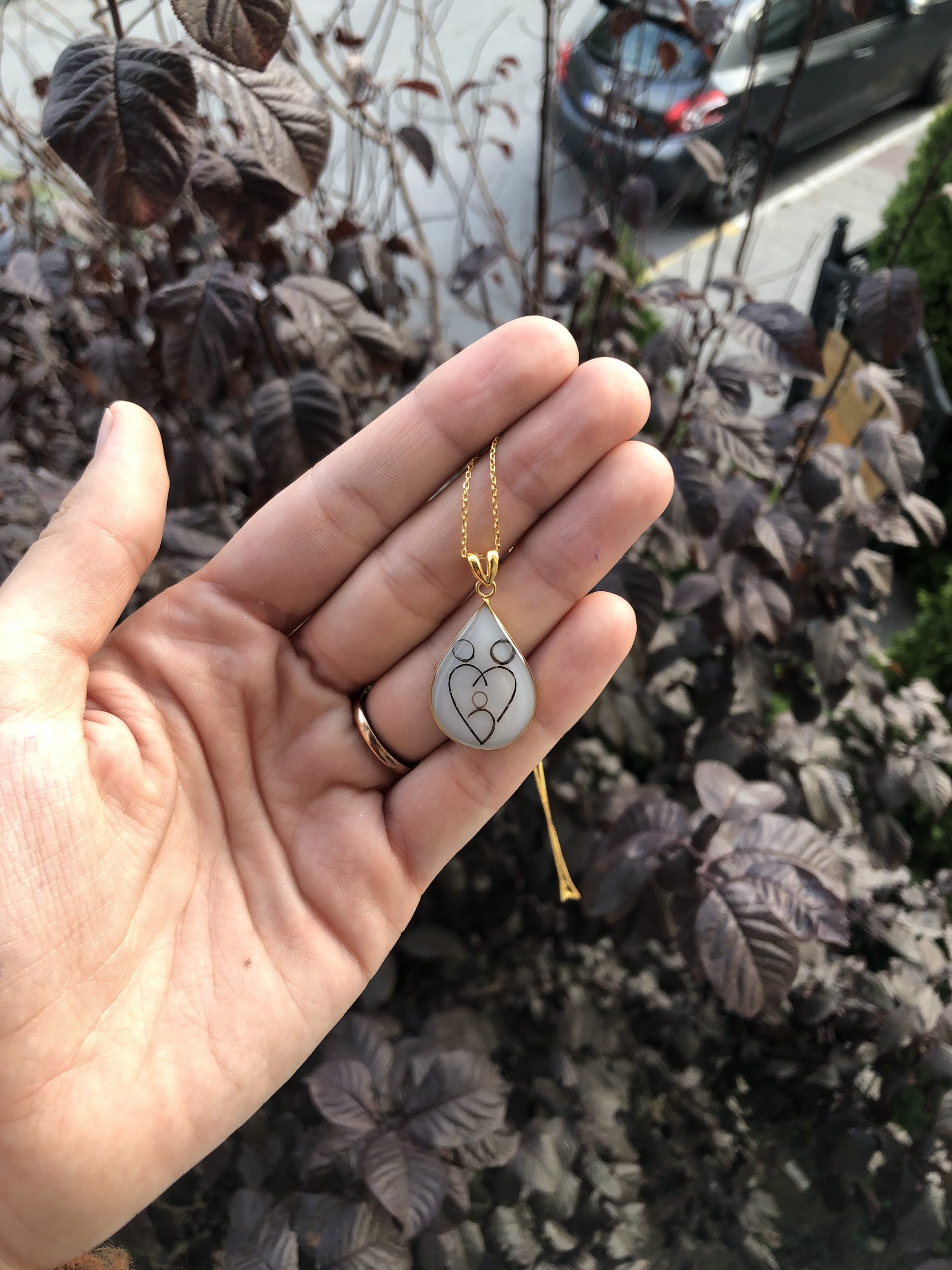 Yeni Boy Damla Kolye Anne Sütü Kolye