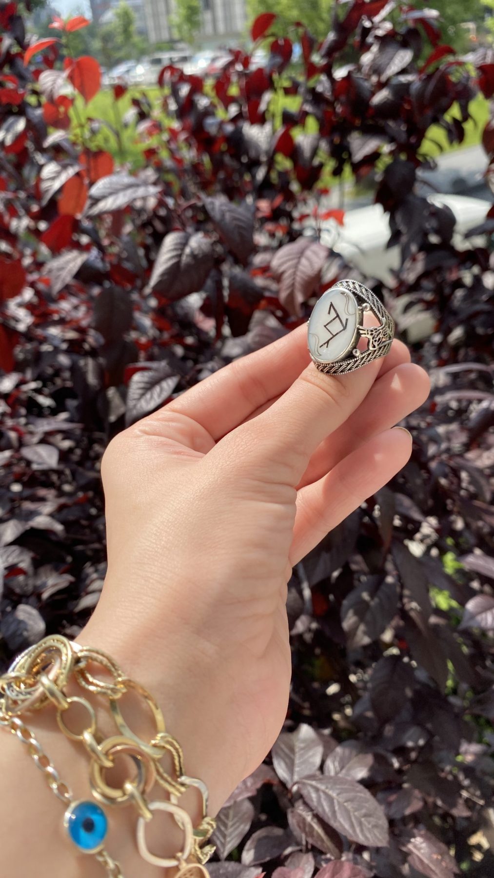 Gümüş Erkek Yüzük (TuğraKılıçAy Yıldız Motifli) Anne Sütü Kolye