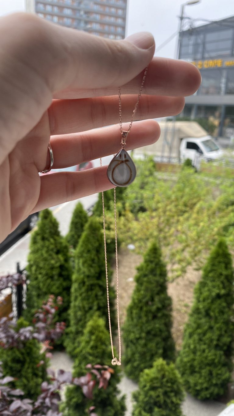 Orta Boy Damla Gümüş Kolye Anne Sütü Kolye