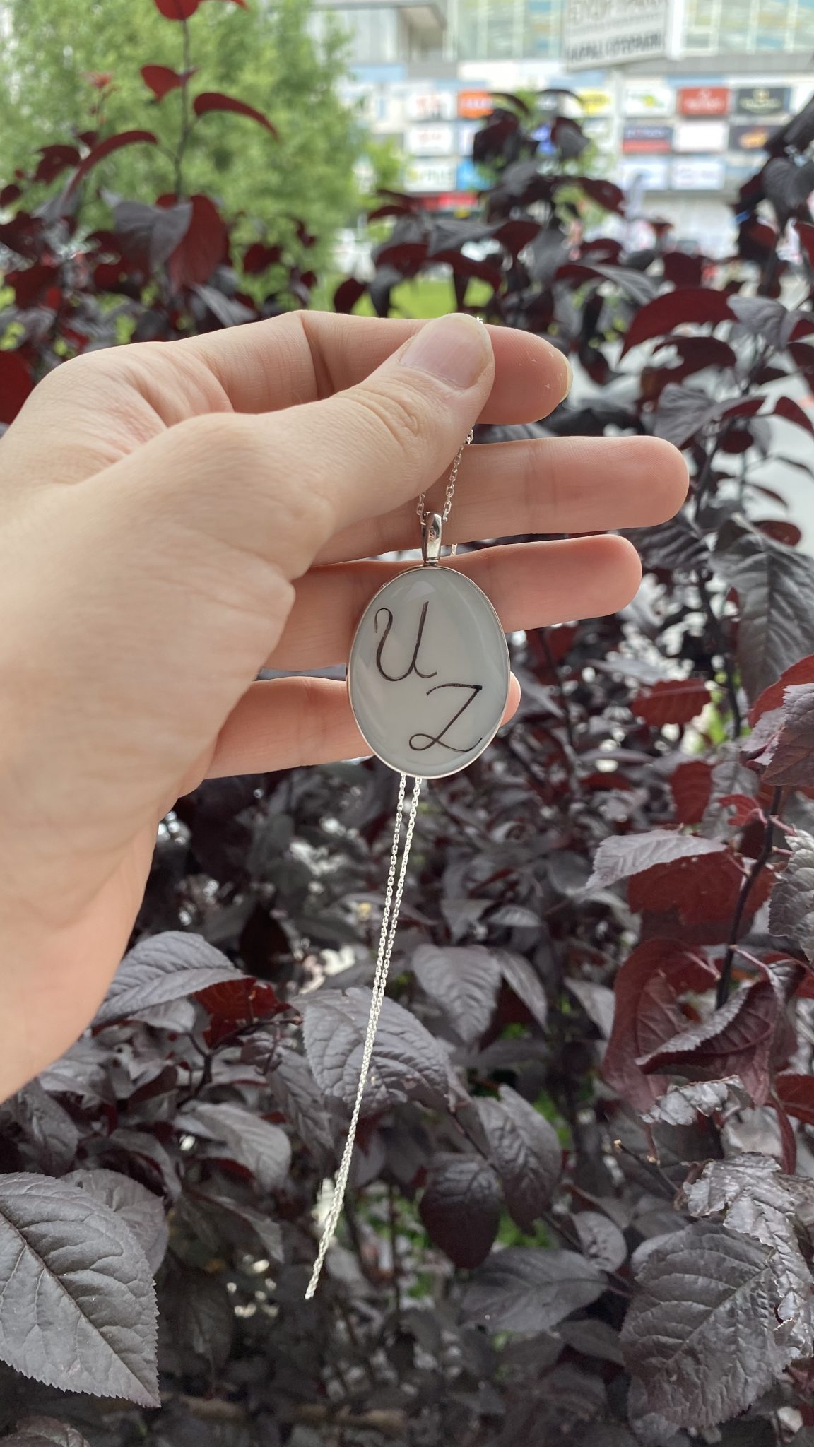 Oval Gümüş Kolye Anne Sütü Kolye